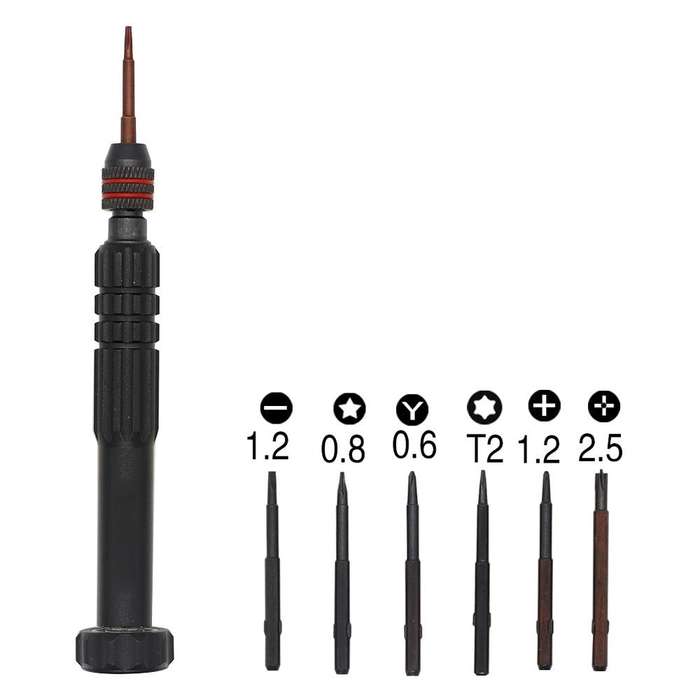 6 in 1 Aluminum Alloy Screwdriver Set