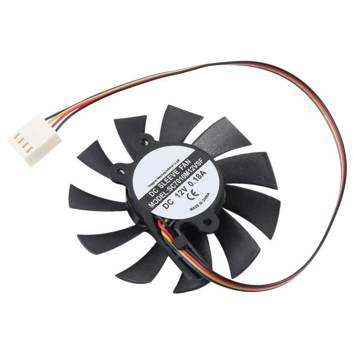 For SEEWO SC7010M12VSF DC12V 0.18A 4Pin Cooling Fan