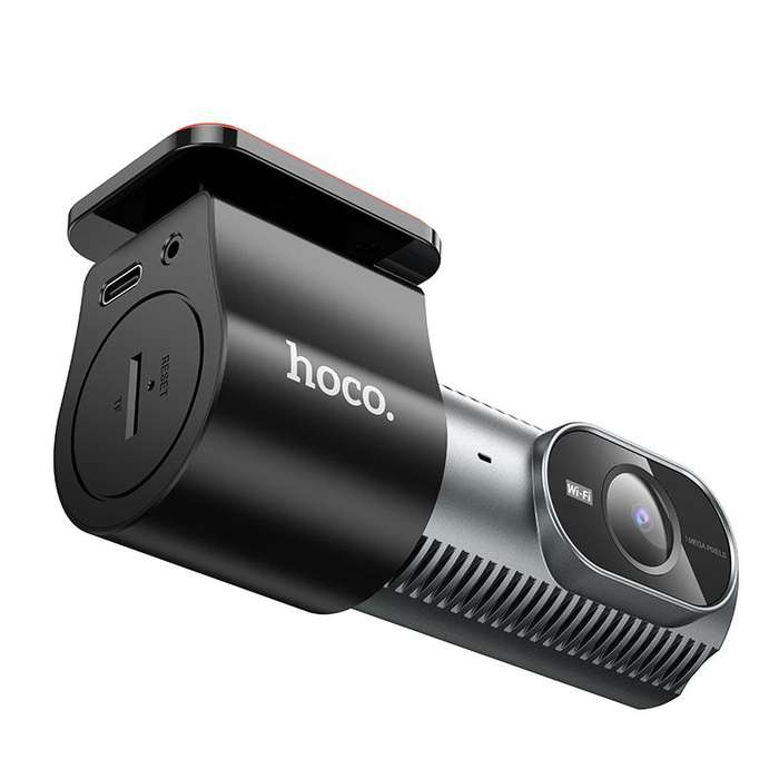 hoco DV13 720P HD Night Vision Screenless Hidden WiFi Driving Recorder(Metal Grey)