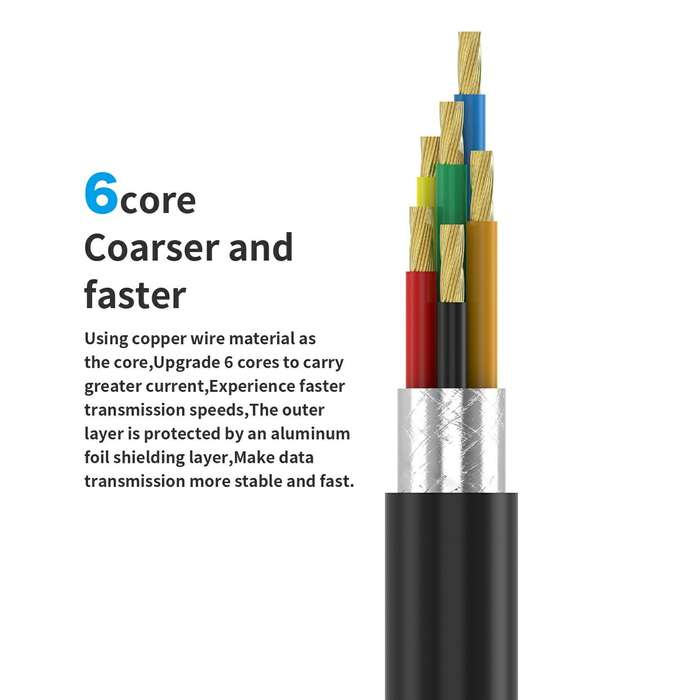 18 Kinds AV-Line 2.0 1.2m Intelligent Detection Charging Data Cable, Interface:USB to Type-C