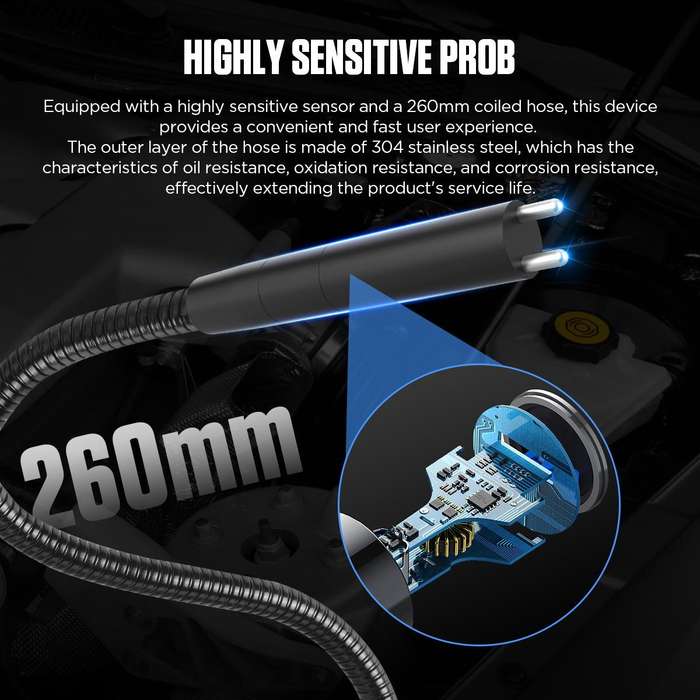 AUTOOL AS502 Digital Display Intelligent Car Brake Fluid Tester Water Content Testing(Black)