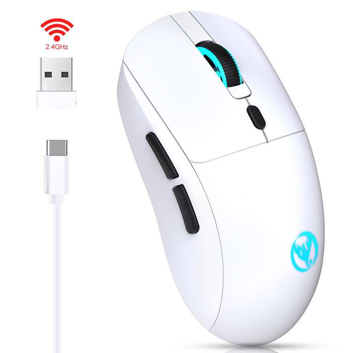 HXSJ T20 2.4GHz Rechargeable Wireless Mouse(White)