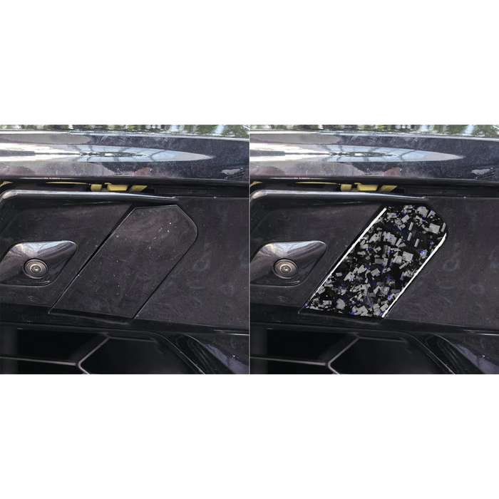 2pcs/Set Forged Gold Foil Carbon Fiber Car Trailer Hook Decorative Sticker for Chevrolet Corvette C8