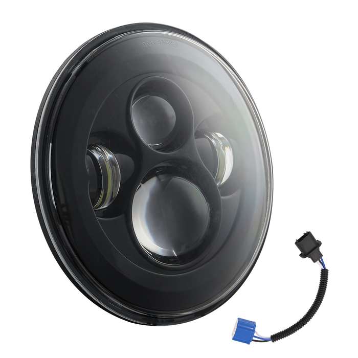 7 inch H4 / H13 DC 9V-30V 4000LM 6000K 40W 7 inch Car Round Shape LED Headlight Lamps for Jeep Wrang