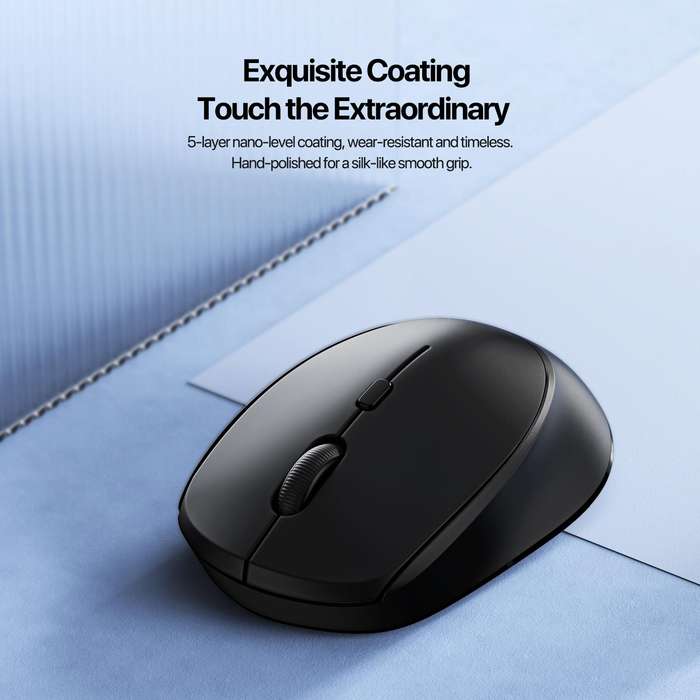 DUX DUCIS DM Series Bluetooth 2.4GHz Wireless Mouse(Black)