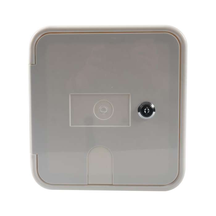 RV / Camper Power Cable Hatch with Screws and Key(White)