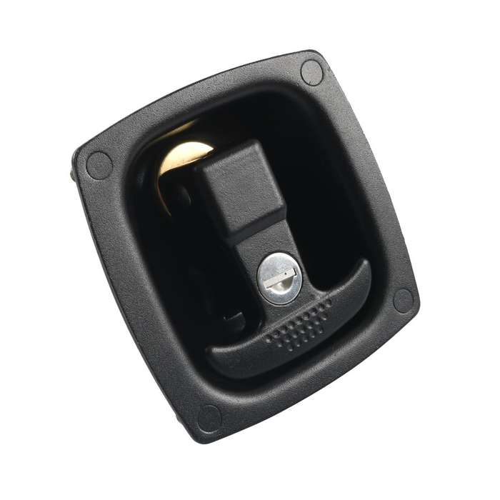 RV / Camper Folding T Handle Latch with Key(Black)