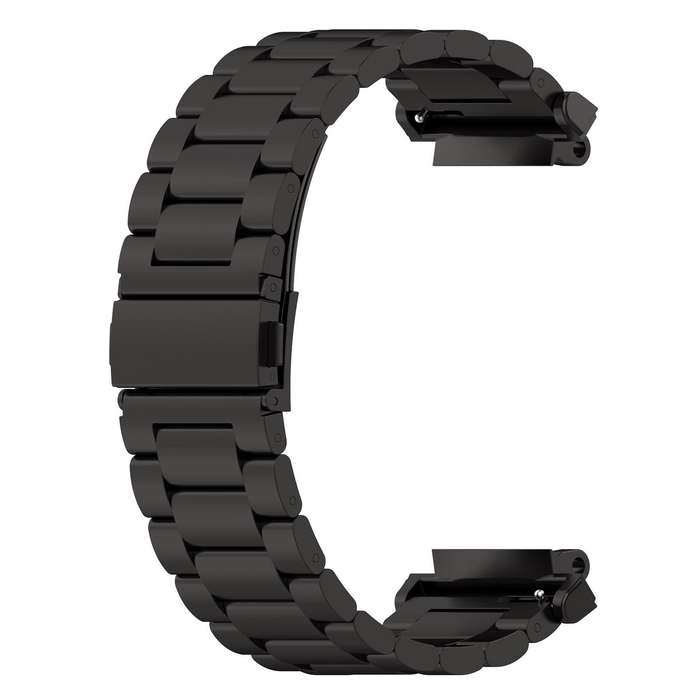 For Huami Amazfit Active Edge A2212 / A2213 Tri-beads Flat Buckle Titanium Alloy Watch Band(Silver)