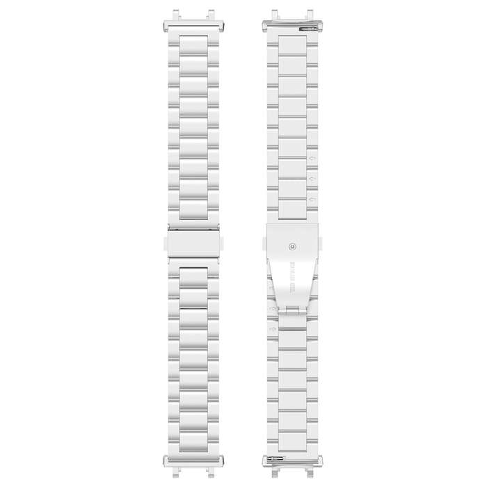 For Huami Amazfit Active Edge A2212 / A2213 Tri-beads Flat Buckle Titanium Alloy Watch Band(Silver)