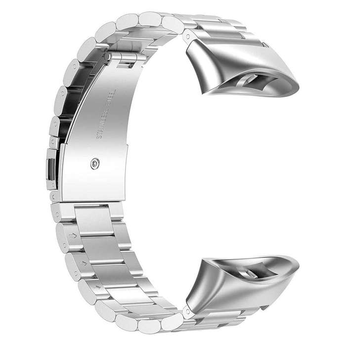 For Garmin forerunner 45 / 45S / Swim 2 Tri-beads Flat Buckle Titanium Alloy Watch Band(Silver)