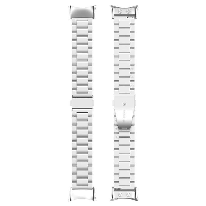 For Garmin forerunner 45 / 45S / Swim 2 Tri-beads Flat Buckle Titanium Alloy Watch Band(Silver)