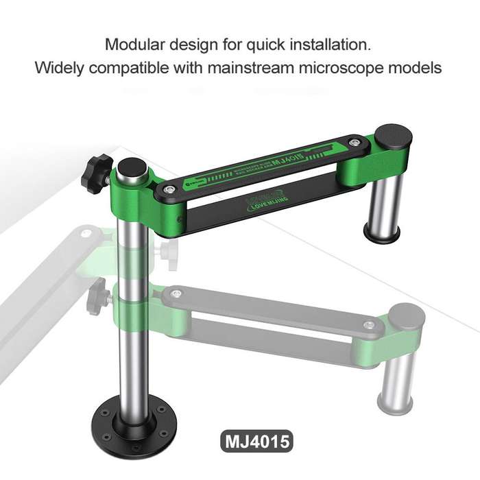 Mijing MJ4015 360 Universal Rotation Telescopic Folding Microscope Metal Bracket Arm