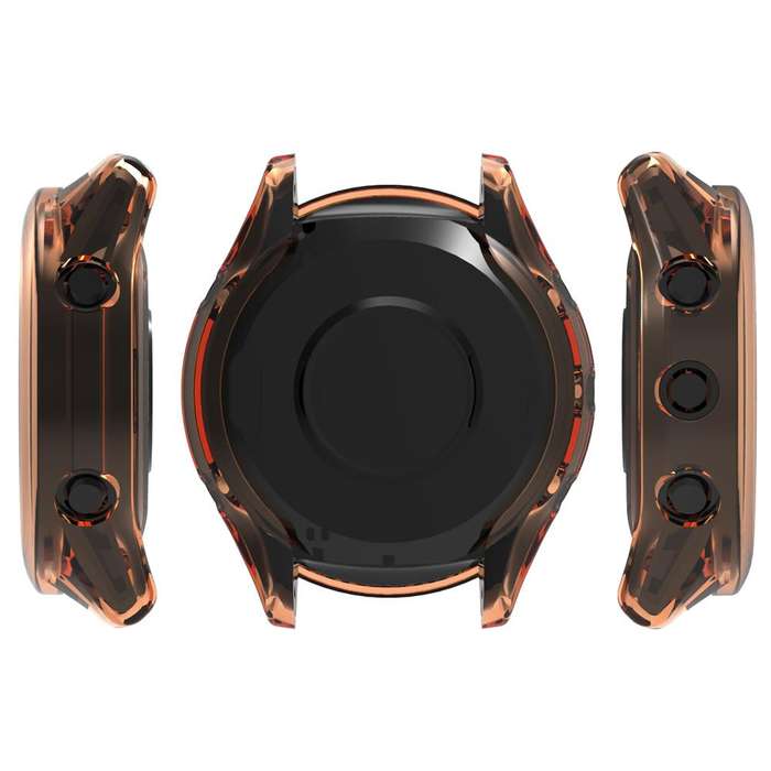 For Garmin Forerunner 970 Half Coverage Hollow TPU Watch Protective Cover(Transparent)