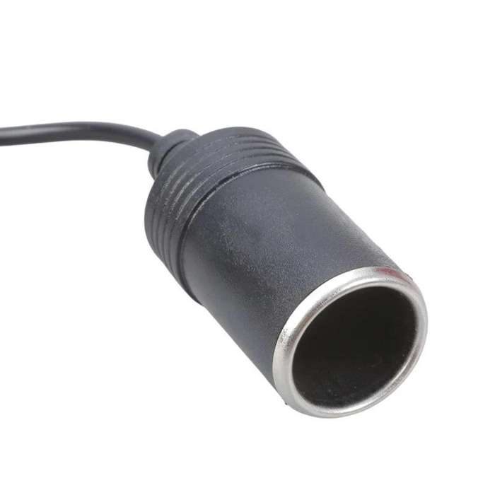 5V-20V Adjustable Voltage Type-C to Cigarette Lighter Socket Conversion Cable, Length:2m(Black)