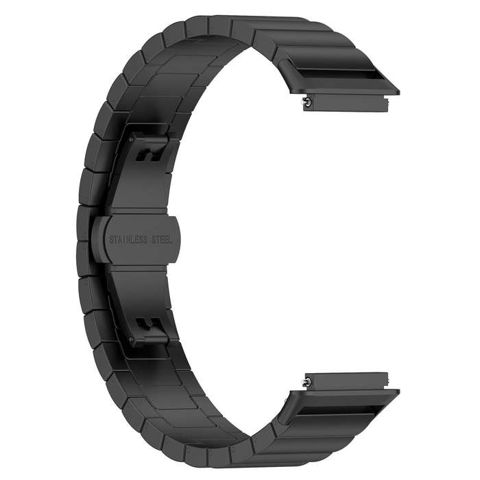 For Huawei Band 10 / 9 / 8 14mm xDfind One-bead Bamboo Solid Stainless Steel Watch Band(Silver)