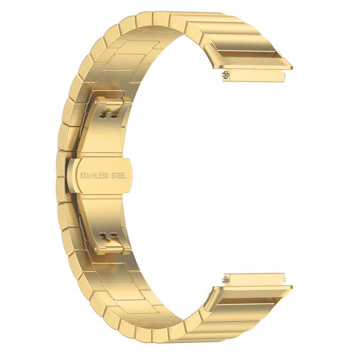 For Huawei Band 10 / 9 / 8 14mm xDfind One-bead Bamboo Solid Stainless Steel Watch Band(Silver)