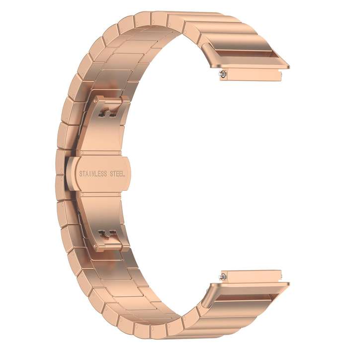 For Huawei Band 10 / 9 / 8 14mm xDfind One-bead Bamboo Solid Stainless Steel Watch Band(Silver)