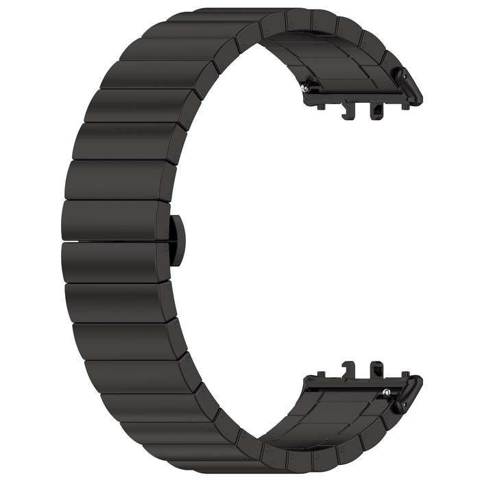 For Samsung Galaxy Fit3 SM-R390 18mm xDfind One-bead Bamboo Solid Stainless Steel Watch Band(Silver)