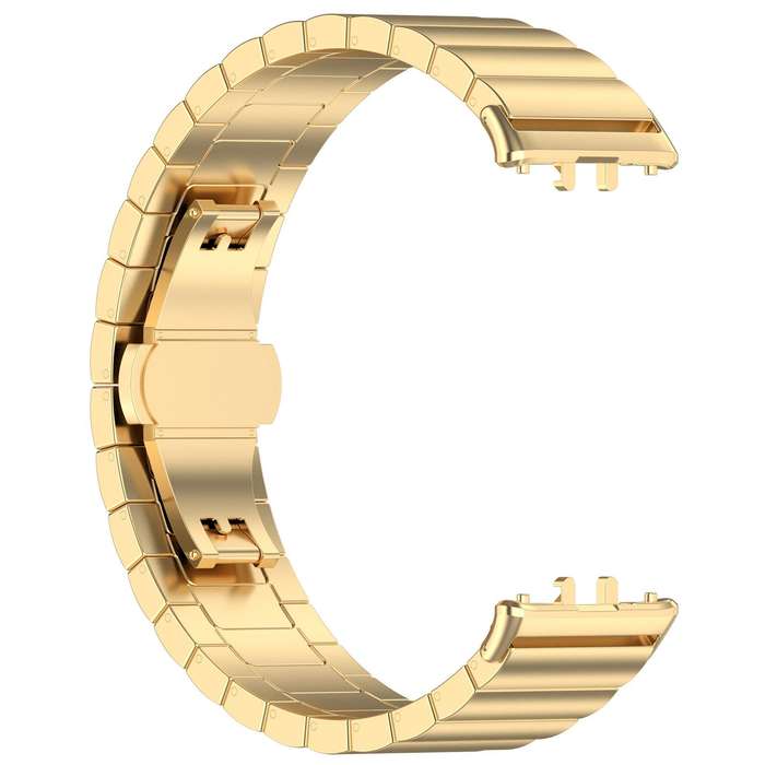 For Samsung Galaxy Fit3 SM-R390 18mm xDfind One-bead Bamboo Solid Stainless Steel Watch Band(Silver)