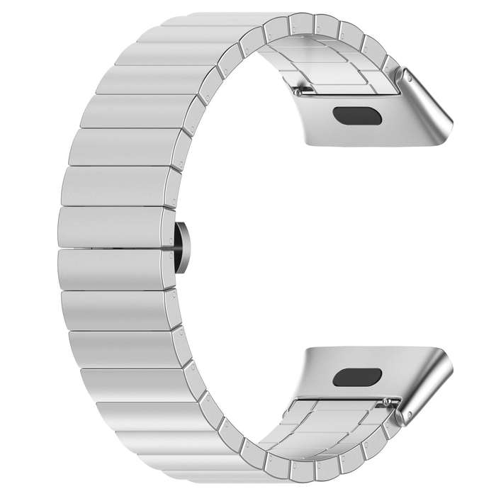 For Xiaomi Smart Band 9 Pro/Redmi Watch 5/4 20mm xDfind One-bead Bamboo Solid Stainless Steel Watch