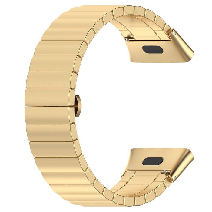 For Xiaomi Smart Band 9 Pro/Redmi Watch 5/4 20mm xDfind One-bead Bamboo Solid Stainless Steel Watch