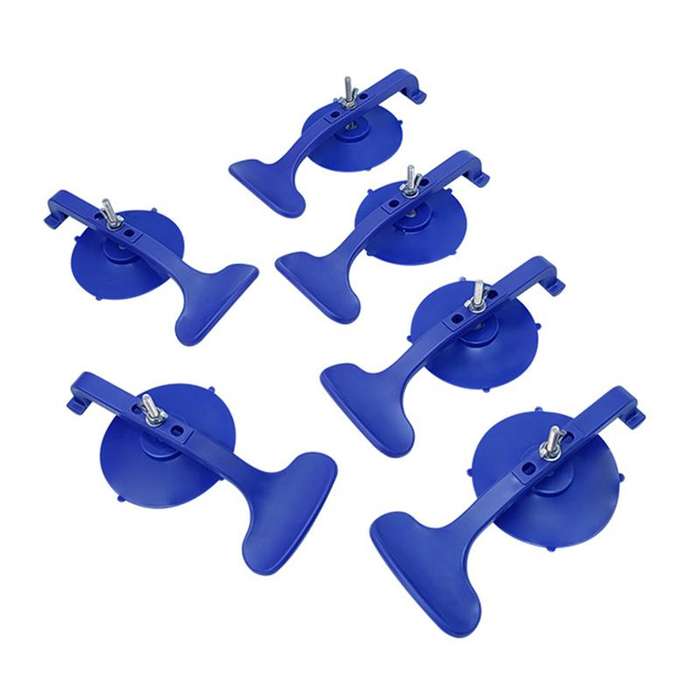 6pcs/Pack Non-marking Suction Clamp Set for Car Glass Windshield Repair(Blue)