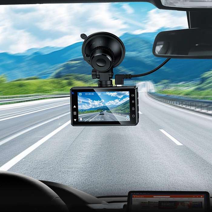 hoco DV14 3 inch IPS HD Display Driving Recorder(Metal Grey)