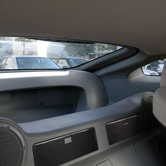 Car Carbon Fiber Rear Storage Box Decorative Sticker for Nissan 350z 2006-2009