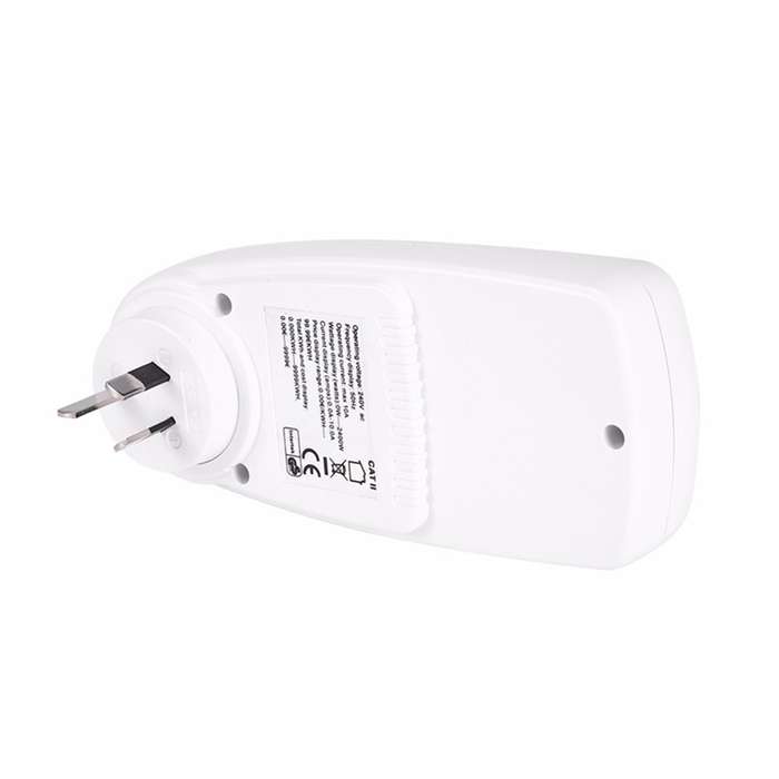 AC 240V 50Hz Max 10A LCD Display Power Meter Energy Watt Amps Volt Electricity Usage Monitor Analyze