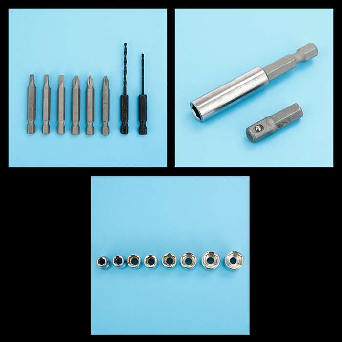 4.8V Multi-functional Household Electric Screwdriver Electric Drill Electric Screwdriver Set US Plug