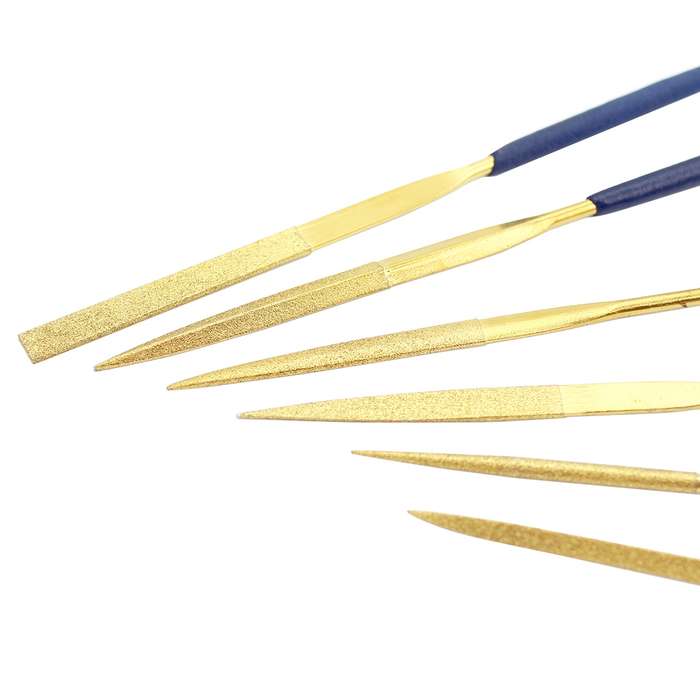 JF-170407 10 in 1 3x140mm Gold Plating Files Group Tool Set(Gold)