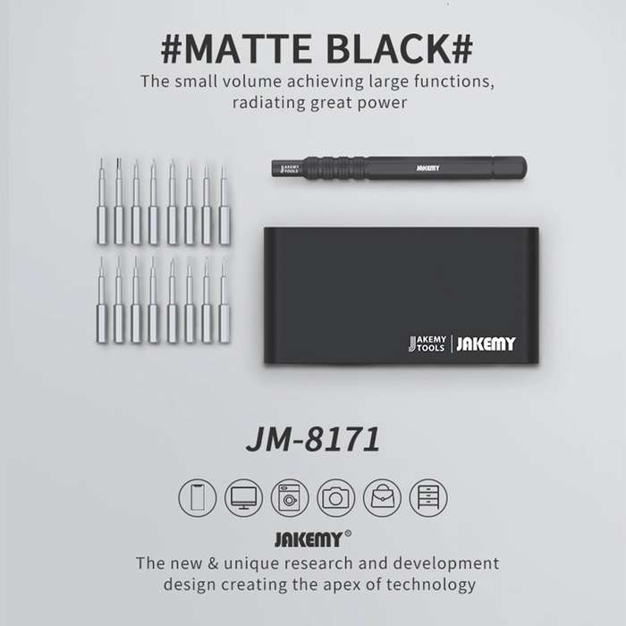JAKEMY JM-8171 Professional Multifunctional Screwdriver Set Precision Hand Tools