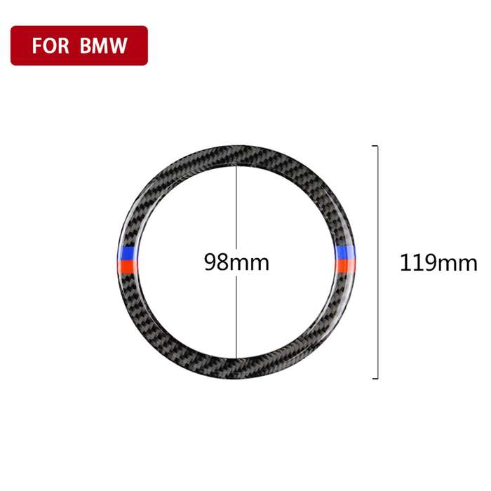 Red Blue Color Car Steering Wheel R Chassis Carbon Fiber Decorative Sticker for BMW MINI R55 / R56 /