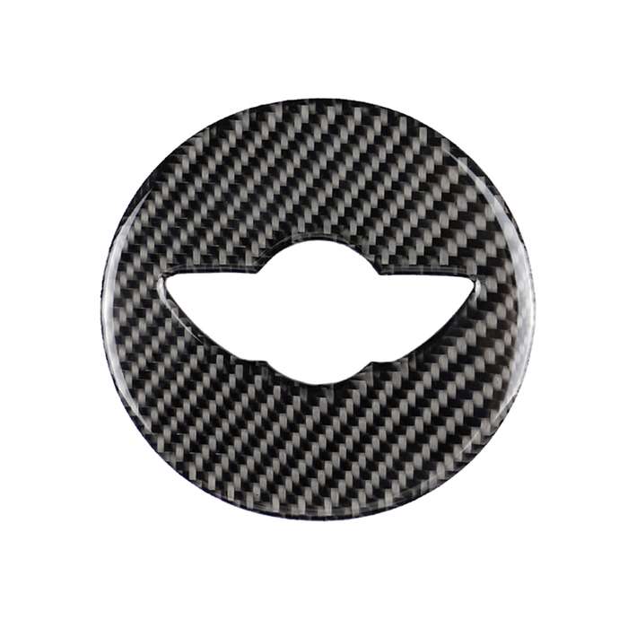 Car Steering Wheel Logo R Chassis Carbon Fiber Decorative Sticker for BMW MINI R55 / R56 / Countryma