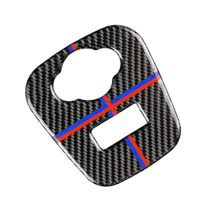 Red Blue Color Car F Chassis Cigarette Lighter Cover Panel Carbon Fiber Decorative Sticker for BMW M
