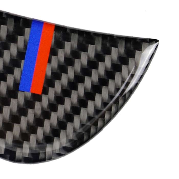 Red Blue Color Car Steering Wheel Carbon Fiber Decorative Sticker for BMW Mini R53 / R55 / R57 / R58