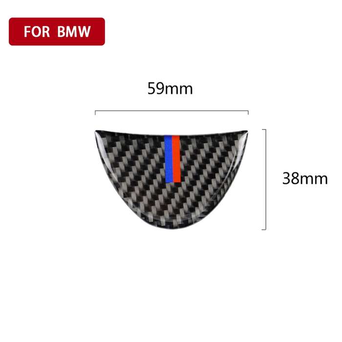 Red Blue Color Car Steering Wheel Carbon Fiber Decorative Sticker for BMW Mini R53 / R55 / R57 / R58
