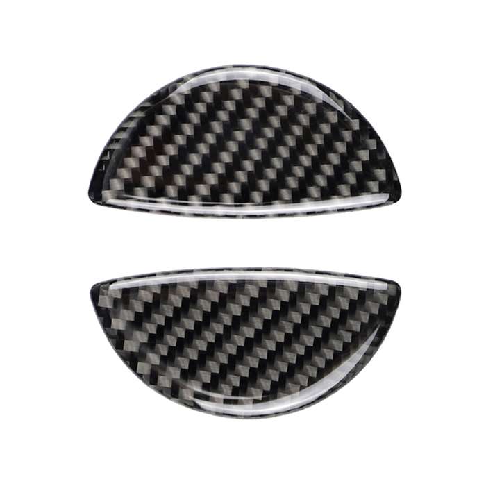 2 PCS R / F Universal Car Door Handle Carbon Fiber Decorative Sticker for BMW Mini R55 / R56 / R60 /