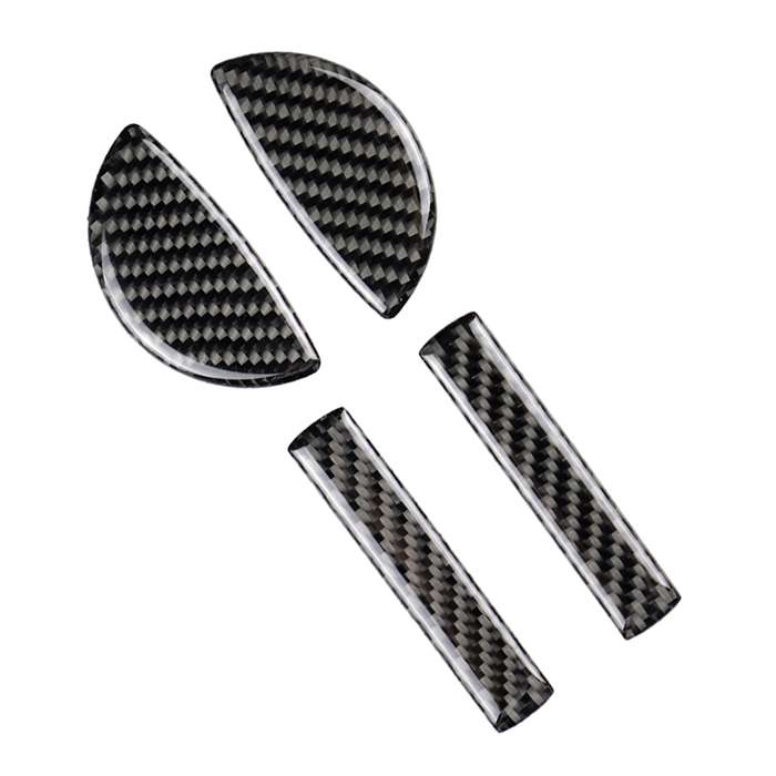 4 PCS Car F Chassis Door Handle Carbon Fiber Decorative Sticker for BMW Mini Cooper Clubman Countrym