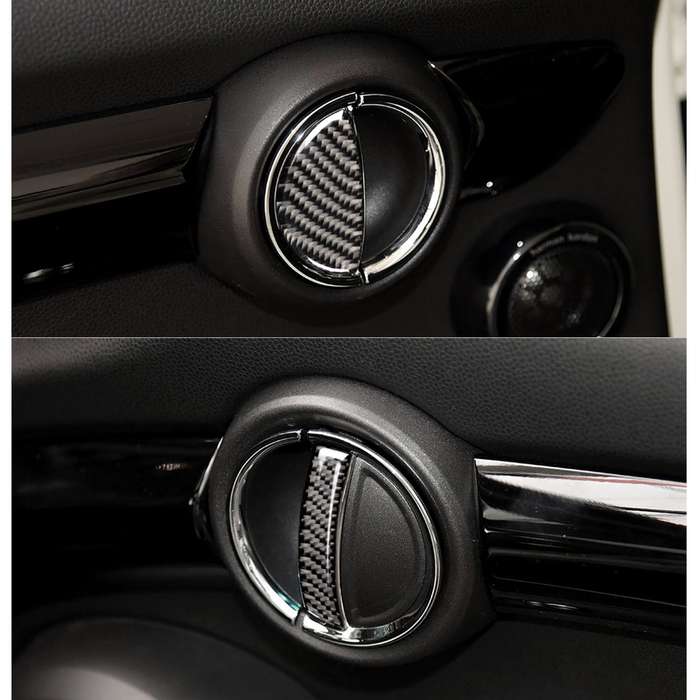 4 PCS Car F Chassis Door Handle Carbon Fiber Decorative Sticker for BMW Mini Cooper Clubman Countrym