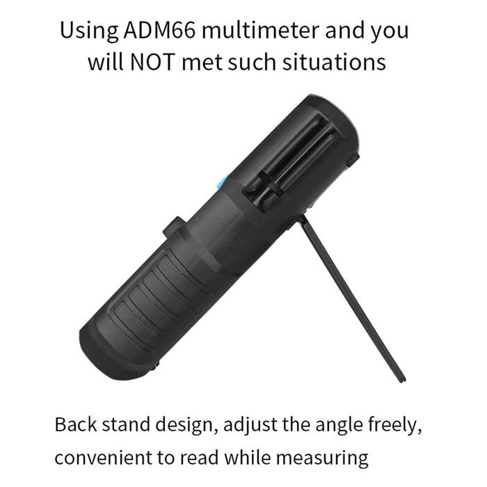 BSIDE ADM66 Handheld Household 6000 Count AC / DC Current Voltage Capacitor Automatic Range Multimet