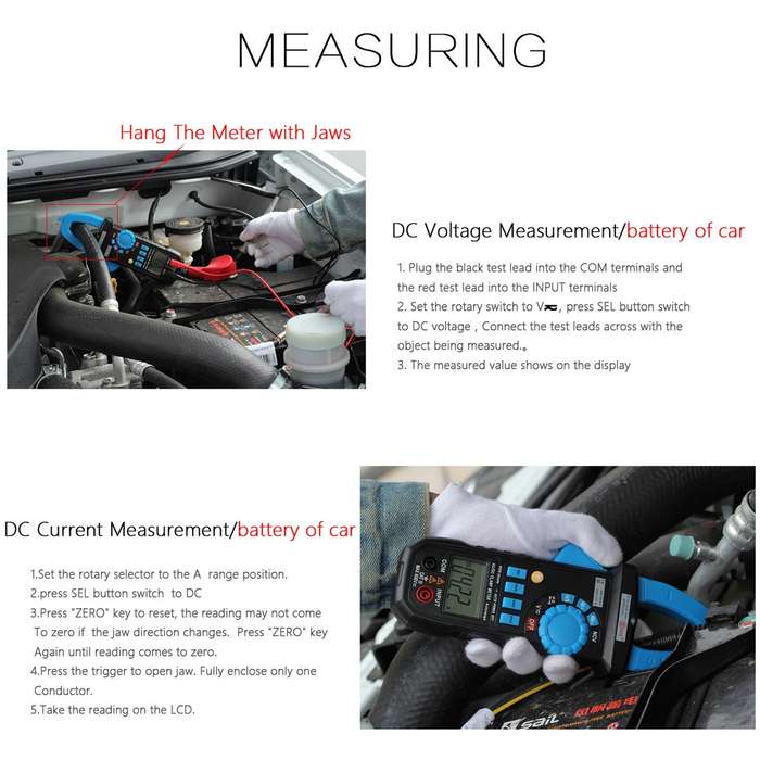 BSIDE ACM03 Plus 400A AC / DC Clamp Meter