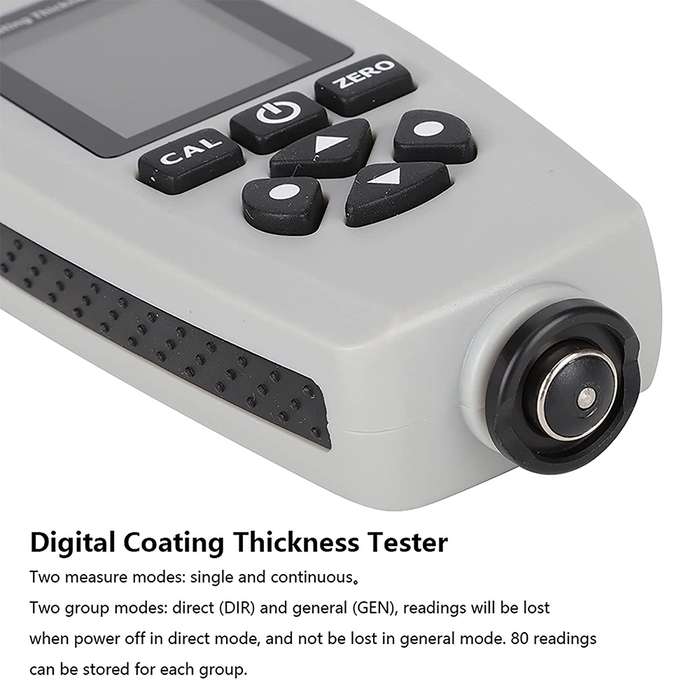 RZEC770 LCD Display Coating Paint Thickness Gauge Meter Tools (Grey)