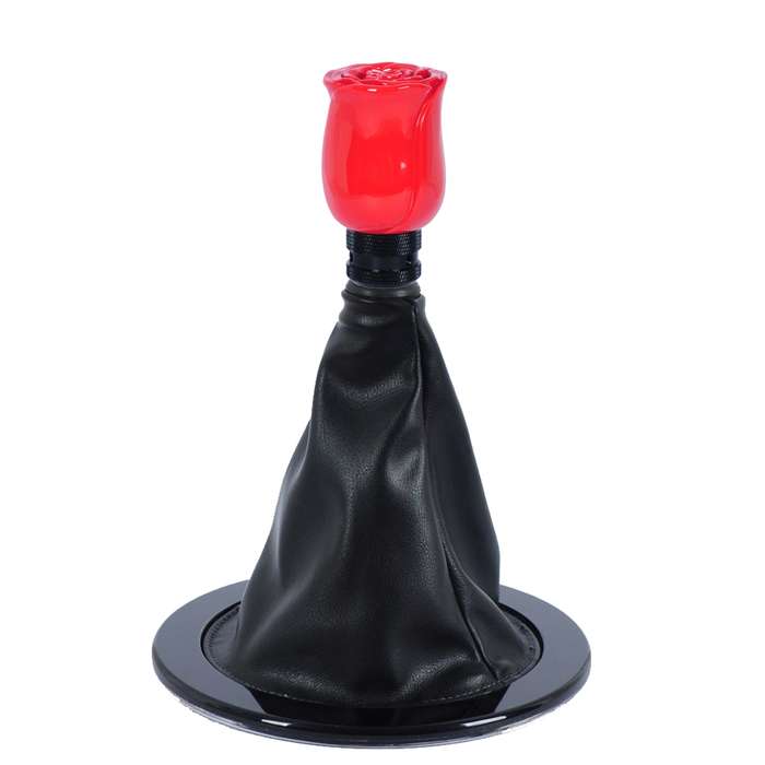 Rose Flower Shaped Universal Vehicle Car Manual Automatic Gear Shift Knob (Red)