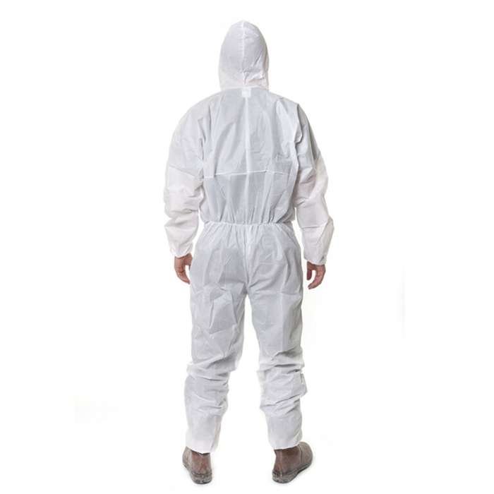 3M 4515 One-piece White Anti-static Anti-chemical Dustproof Sandblasting Suit with Cap, Size: XL