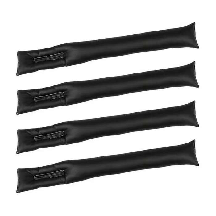 4 PCS Car Styling Accessories Seat Gap Filler Leather Pad Spacer Protective Softer Bar Slot Plu