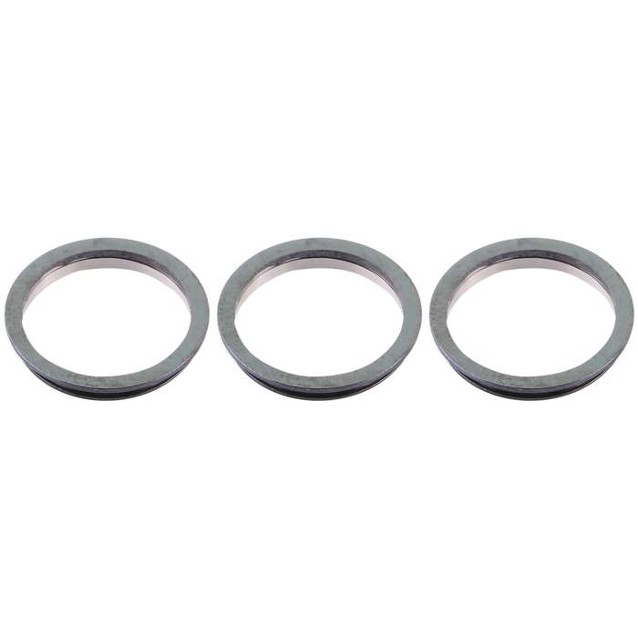 3 PCS Rear Camera Glass Lens Metal Protector Hoop Ring for iPhone 12 Pro(Graphite)