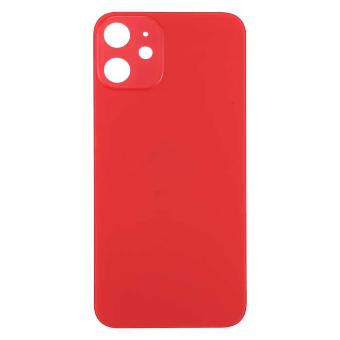 Easy Replacement Big Camera Hole Back Battery Cover for iPhone 12(Red)