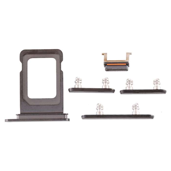 SIM Card Tray + SIM Card Tray + Side Key for iPhone 11 Pro Max / 11 Pro(Black)
