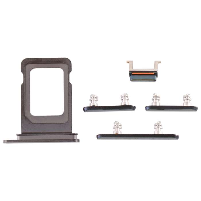 SIM Card Tray + SIM Card Tray + Side Key for iPhone 11 Pro Max / 11 Pro(Black)